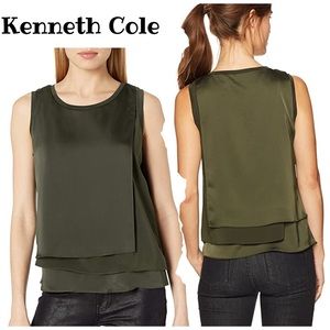 Kenneth Cole Sleeveless 3 Layered Shell